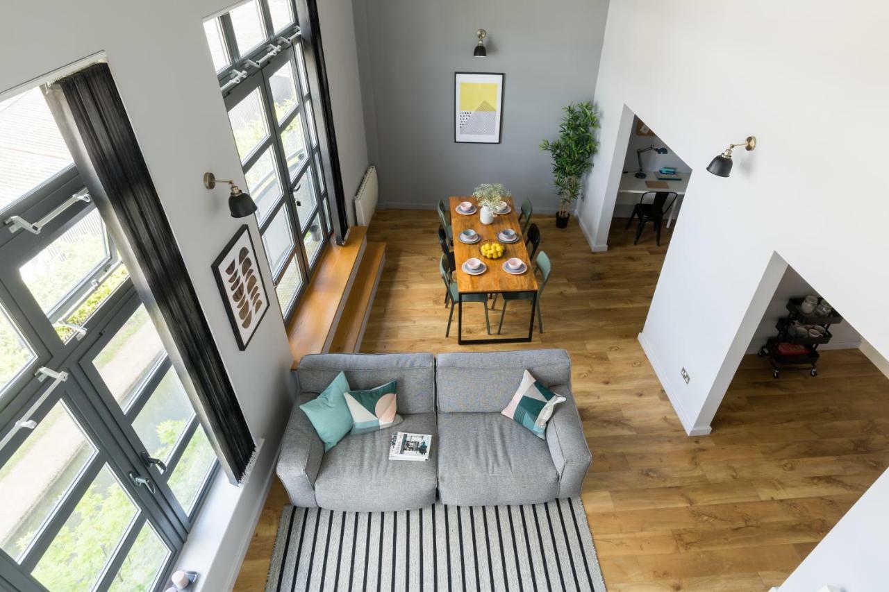 4B Loft Penthouse Industrial Decor With Canal & City Views Coventry Bagian luar foto