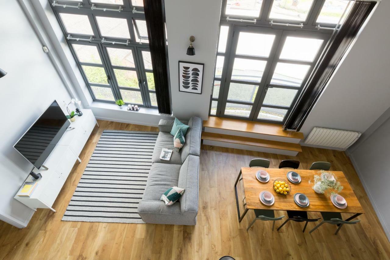 4B Loft Penthouse Industrial Decor With Canal & City Views Coventry Bagian luar foto
